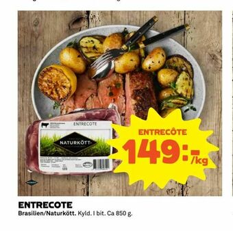 Coop Extra Entrecote erbjuda