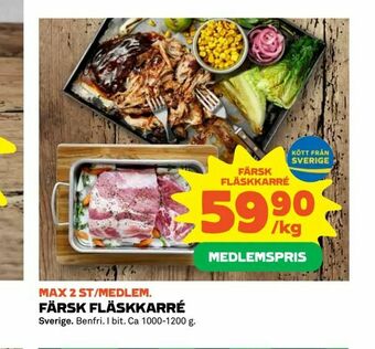 Coop Extra Färsk fläskkarré erbjuda