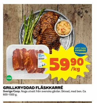 Coop Extra Grillkryddad fläskkarré erbjuda