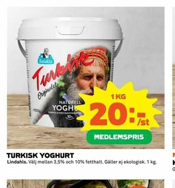 Coop Extra Turkisk yoghurt erbjuda