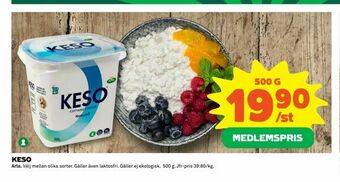 Coop Extra Keso erbjuda