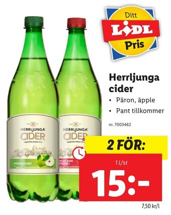 Lidl Herrljunga Cider erbjuda