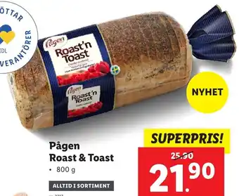 Lidl Pågen Roast & Toast 800 g erbjuda