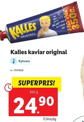 Lidl Kalles Kaviar Original 350 g erbjuda