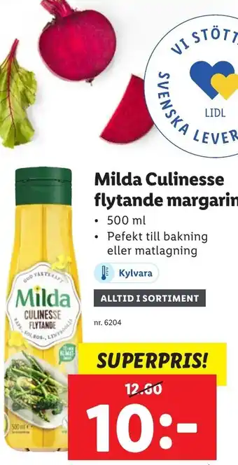 Milda Culinesse Flytande Margarin 500 ml