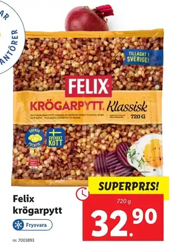 Lidl Felix Krögarpytt 720 g erbjuda