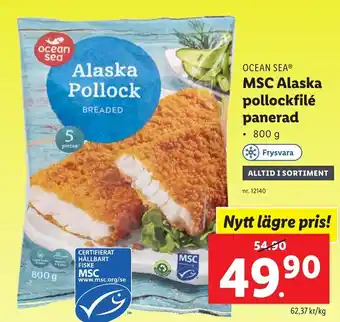 Ocean Sea MSC Alaska Pollockfilé Panerad 800 g