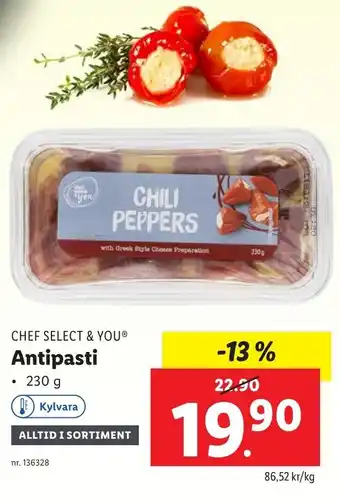 Lidl Chef Select & You Antipasti 230 g erbjuda