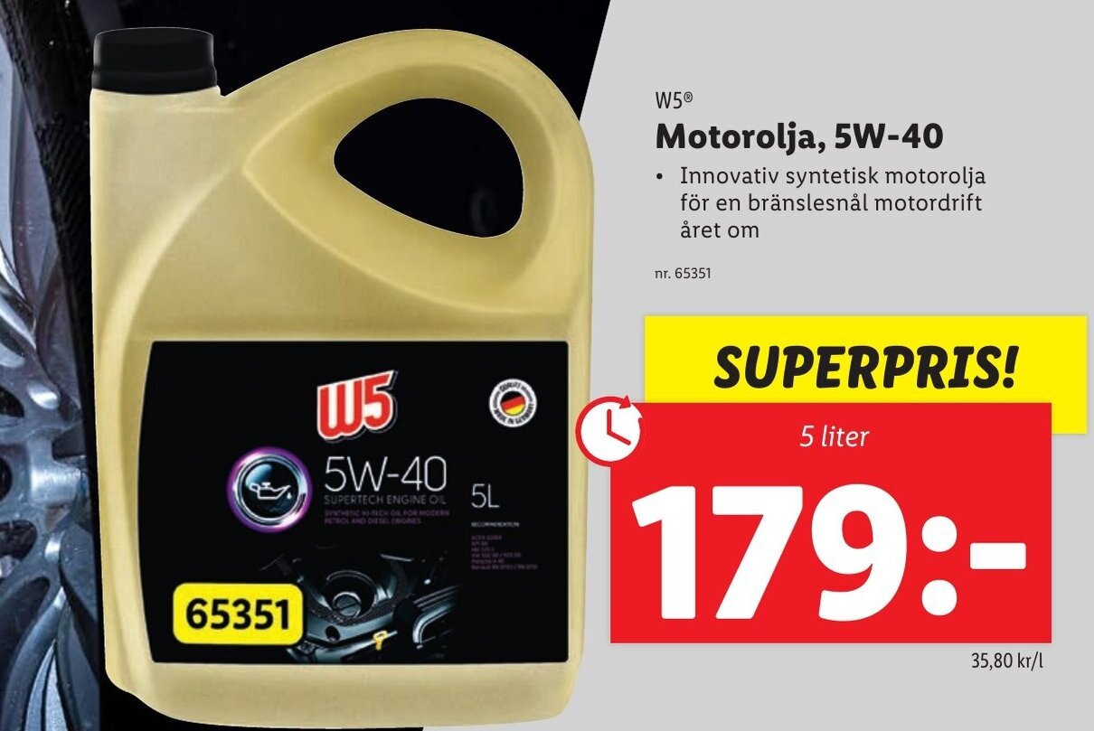 Lidl 5W40 Engine Oil The Same As Pennasol Super Pace?, 49 OFF