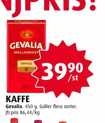 Gevalia Kaffe malet