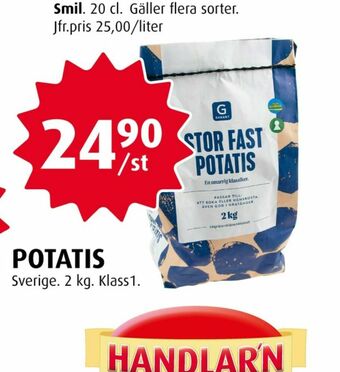 Handlar'n Garant Potatis erbjuda