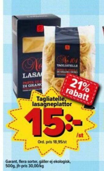 Östenssons Garant Pasta sorterad erbjuda
