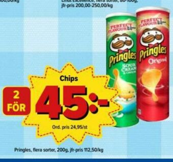 Östenssons Pringles Chips erbjuda