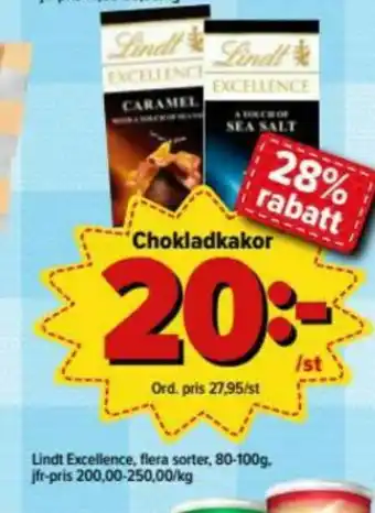 Lindt Excellence Chokladkaka