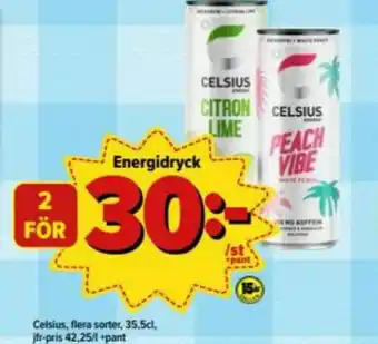 Östenssons Peach Vibe Energidryck erbjuda