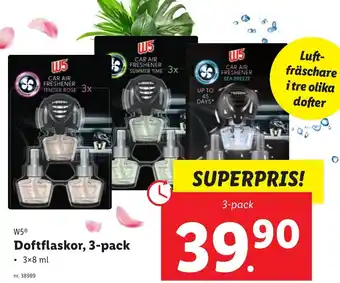 Lidl W5 Doftflaskor, 3-pack 3x8 ml erbjuda