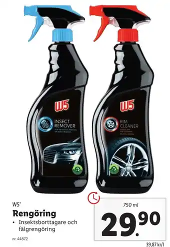 Lidl W5 Rengöring 750 ml erbjuda