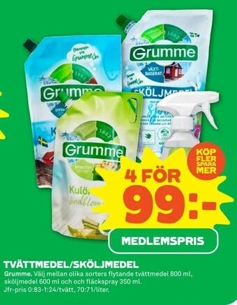 Coop Forum Tvättmedel/sköljmedel erbjuda