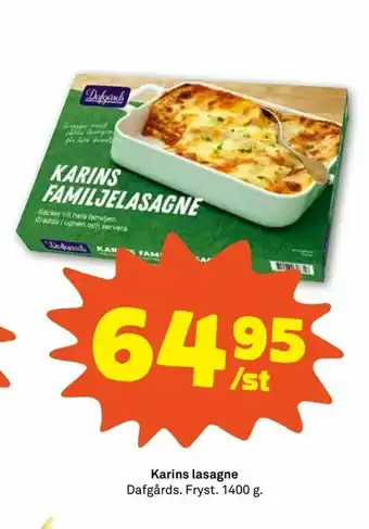 Karins lasagne
