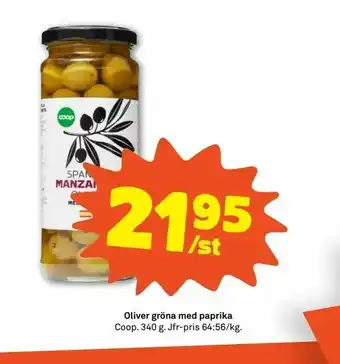 Coop Forum Oliver gröna med paprika erbjuda