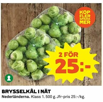 Brysselkål i nät