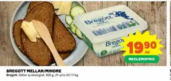 Coop Daglivs Bregott mellan/mindre erbjuda