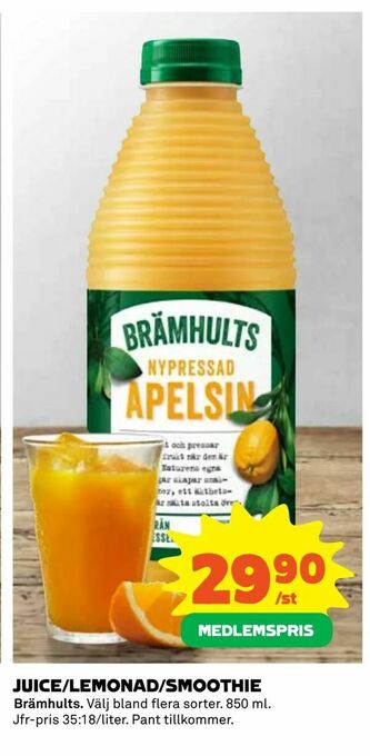 Coop Daglivs Juice/lemonad/smoothie erbjuda