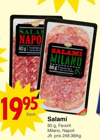 Matöppet Salami erbjuda