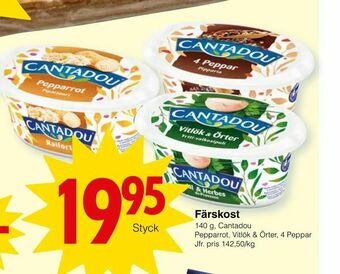 Matöppet Färskost erbjuda