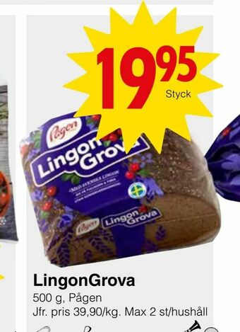 Matöppet LingonGrova erbjuda