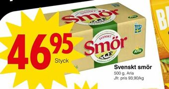 Matöppet Svenskt smör erbjuda