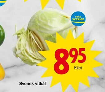 Matöppet Svensk vitkål erbjuda