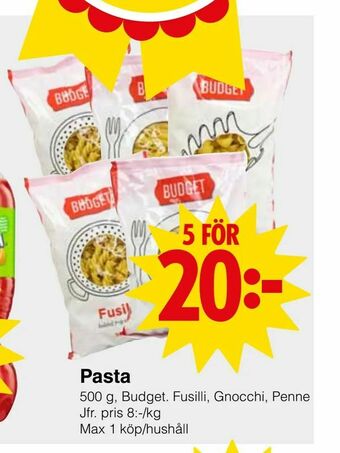 Matöppet Pasta erbjuda
