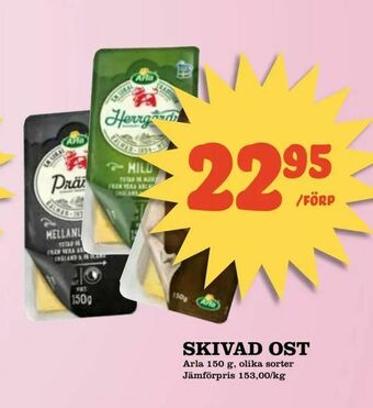 Nelins Skivad ost erbjuda