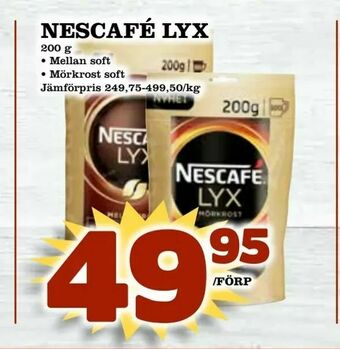 Nelins Nescafé lyx erbjuda
