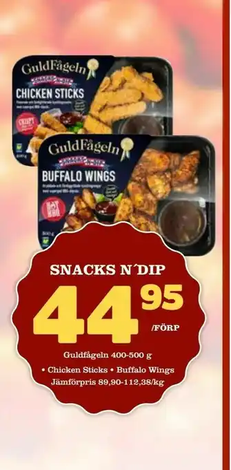 Nelins Snacks n'dip erbjuda