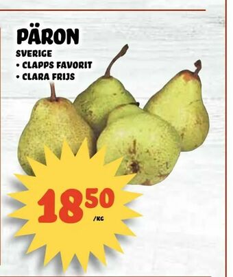 Nelins Päron erbjuda
