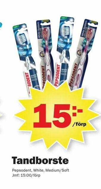 Pekås Tandborste erbjuda