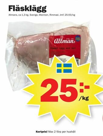 Pekås Fläsklägg erbjuda