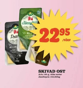 Prisma Mat Skivad ost erbjuda