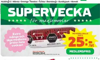 Stora Coop Nötfärs i rulle 500 g erbjuda