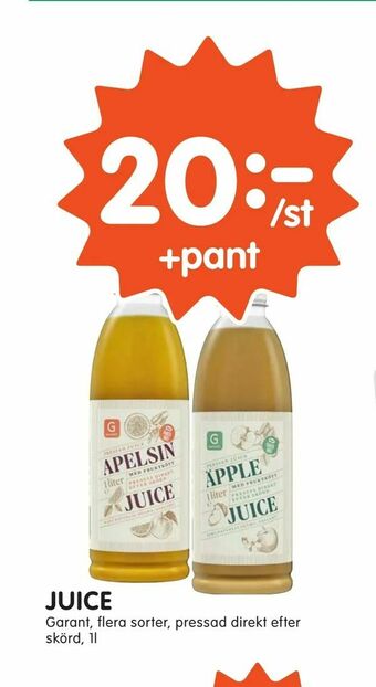 Tempo Juice erbjuda