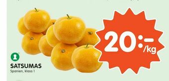 Tempo Satsumas erbjuda