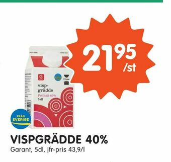 Tempo Vispgrädde 40% erbjuda