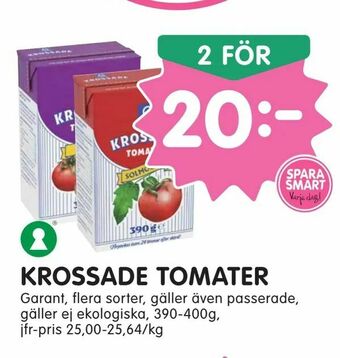 Tempo Krossade tomater erbjuda