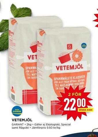 Willys Vetemjöl erbjuda