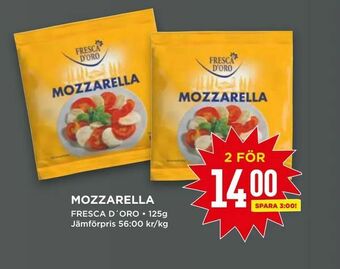 Willys Mozzarella erbjuda