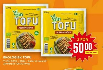 Willys Ekologisk tofu erbjuda