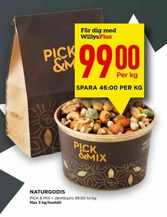 Willys Naturgodis erbjuda