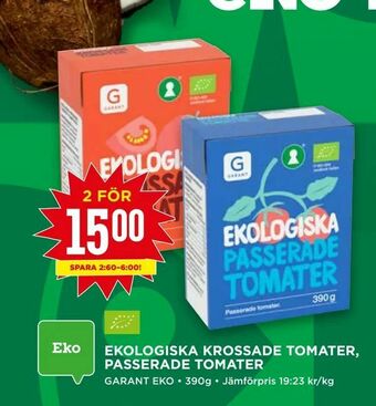 Willys Ekologiska krossade tomater, passerade tomater erbjuda